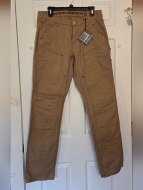 Dovetail Anna Taskpant in Khaki Canvas